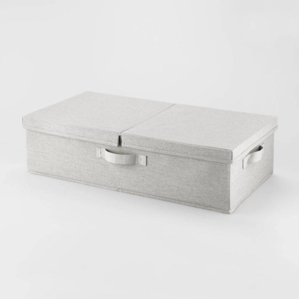 NWT Made By Design Gray Fabric Bin